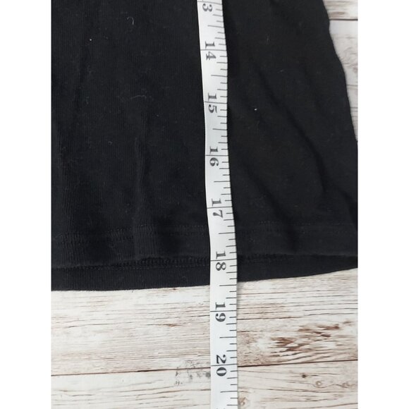 Brandy Melville Tiny Tee Embroidered Dragon Black Stretchy 90s Style T-shirt - Picture 6 of 7